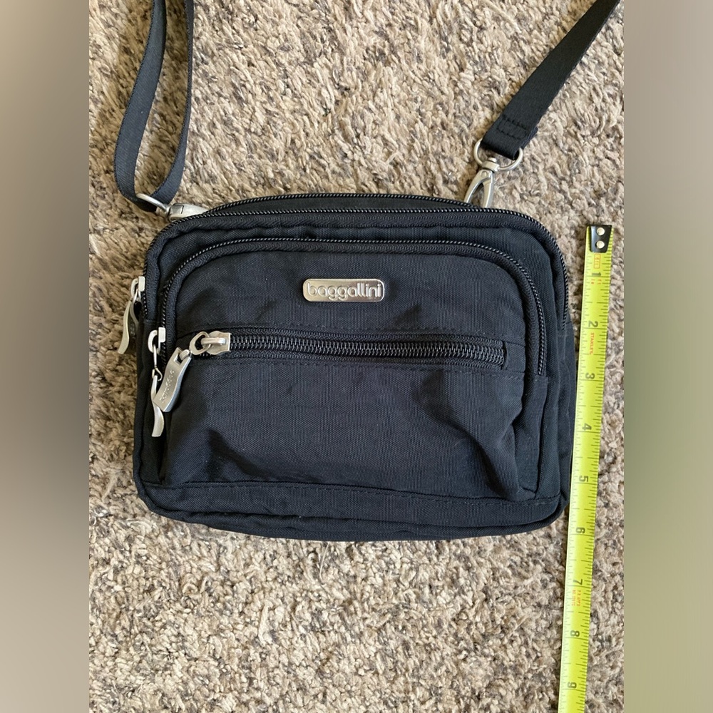 😎Baggallini Mini Cross Body Black - Picture 11 of 15
